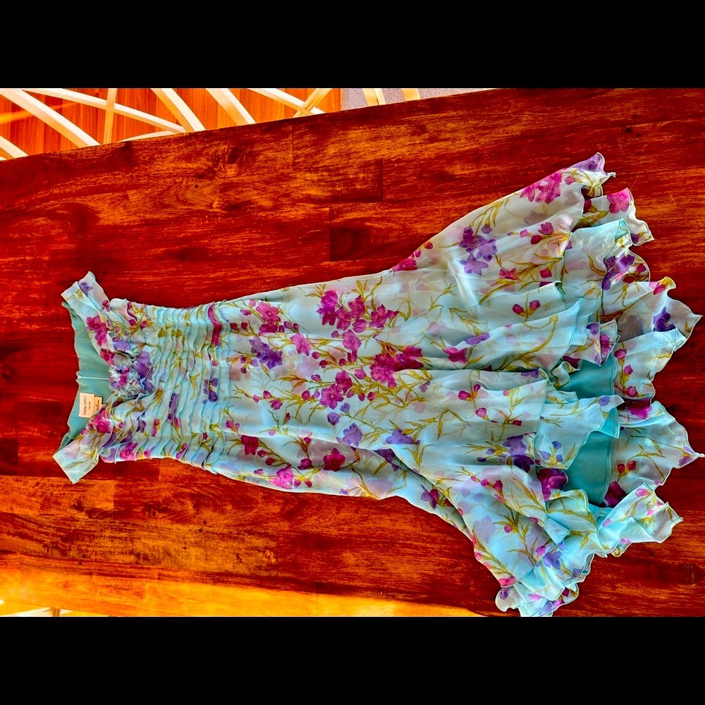 Stunning Silk Liancarlo Couture Dress from Neiman Marcus